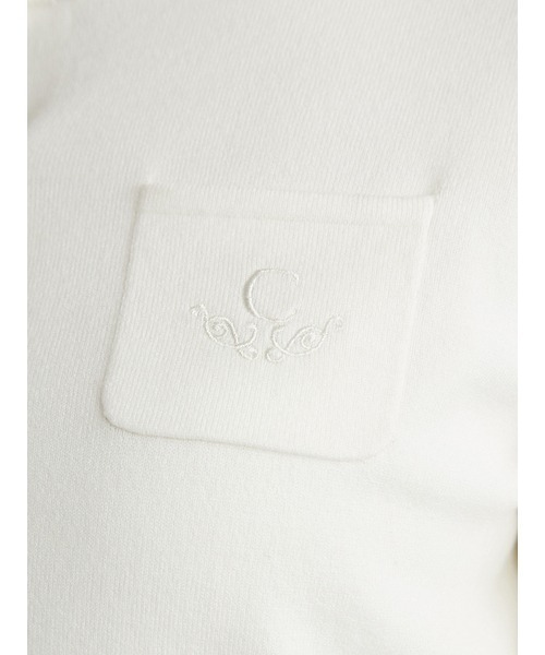 CELFORD（セルフォード）の「オリジナルロゴ刺繍カーディガン
