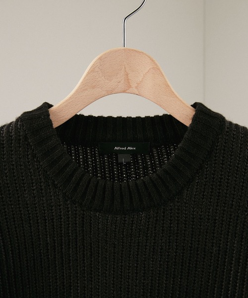 Alfred Alex】リブプレーティングニット（ニット/セーター）｜Alfred