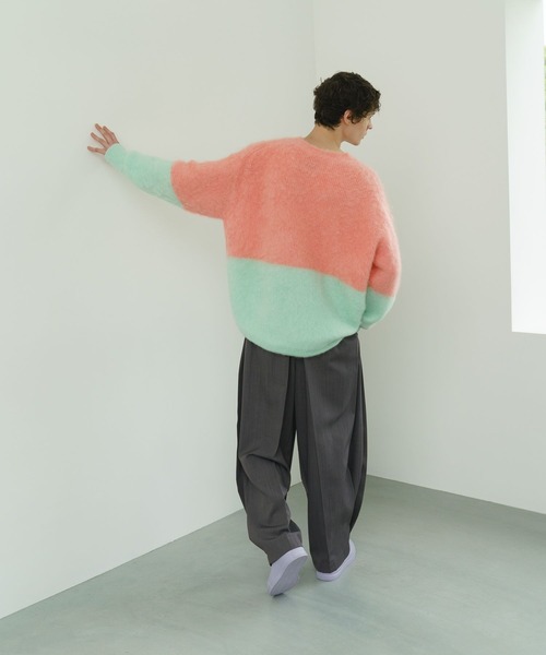 STERNBERG（スタンバーグ）の「キッドモヘアクルーネックニット（ニット/セーター・メンズ・ブラック/ピンク系その他・LARGE/MEDIUM）」の18枚目の写真