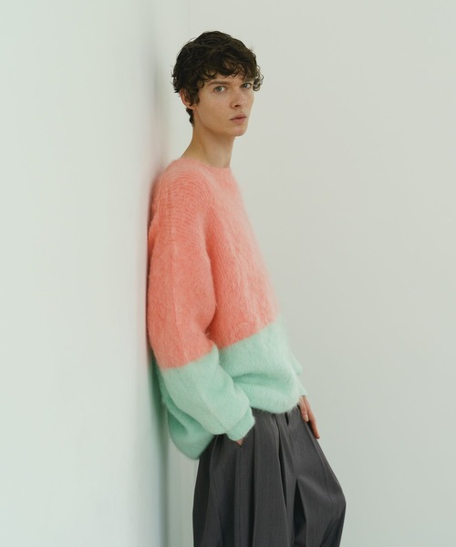 STERNBERG（スタンバーグ）の「キッドモヘアクルーネックニット（ニット/セーター・メンズ・ブラック/ピンク系その他・LARGE/MEDIUM）」の19枚目の写真