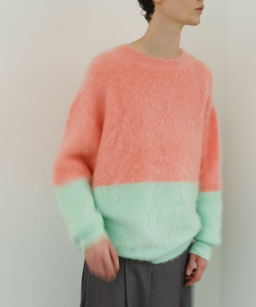 STERNBERG（スタンバーグ）の「キッドモヘアクルーネックニット（ニット/セーター・メンズ・ブラック/ピンク系その他・LARGE/MEDIUM）」の21枚目の写真