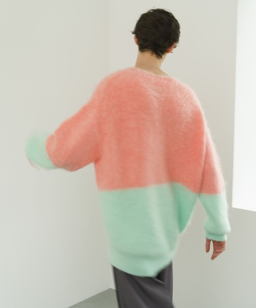 STERNBERG（スタンバーグ）の「キッドモヘアクルーネックニット（ニット/セーター・メンズ・ブラック/ピンク系その他・LARGE/MEDIUM）」の22枚目の写真