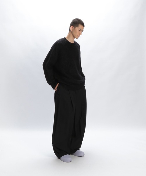 STERNBERG（スタンバーグ）の「キッドモヘアクルーネックニット（ニット/セーター・メンズ・ブラック/ピンク系その他・LARGE/MEDIUM）」の12枚目の写真