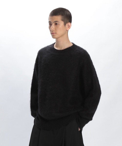 STERNBERG（スタンバーグ）の「キッドモヘアクルーネックニット（ニット/セーター・メンズ・ブラック/ピンク系その他・LARGE/MEDIUM）」の15枚目の写真