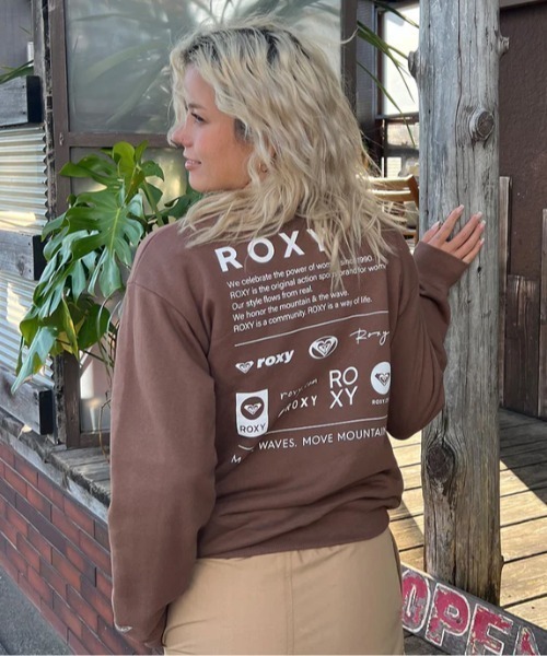 ROXY（ロキシー）の「OUR STYLE FLOW PO/ロキシースウェットトレーナー（スウェット・レディース・グレー/ブラック/ブラウン/ホワイト・LARGE/MEDIUM/SMALL）」の4枚目の写真