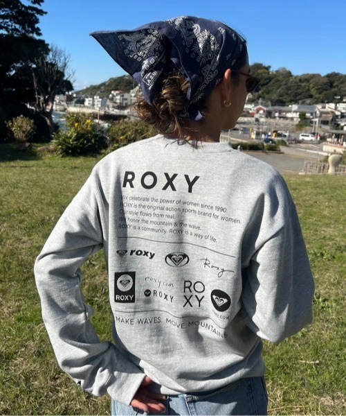 ROXY（ロキシー）の「OUR STYLE FLOW PO/ロキシースウェットトレーナー（スウェット・レディース・グレー/ブラック/ブラウン/ホワイト・LARGE/MEDIUM/SMALL）」の3枚目の写真