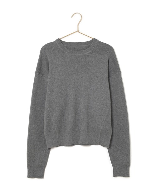 ROPE' PICNIC（ロペピクニック）の「スウェットライクニット（ニット/セーター・レディース・オフホワイト/ブラック/グレー・38）」の4枚目の写真