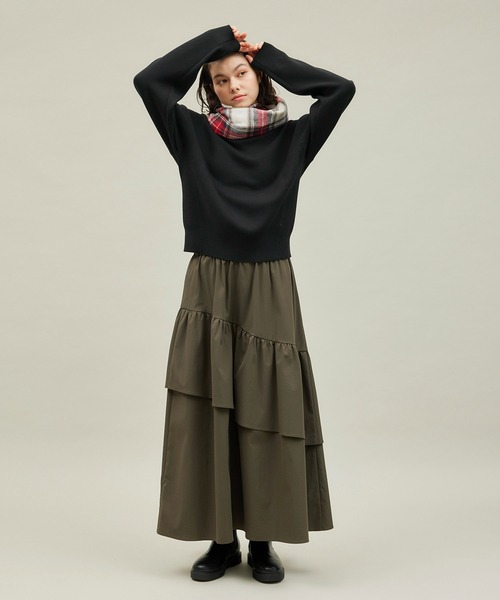 ROPE' PICNIC（ロペピクニック）の「スウェットライクニット（ニット/セーター・レディース・オフホワイト/ブラック/グレー・38）」の17枚目の写真