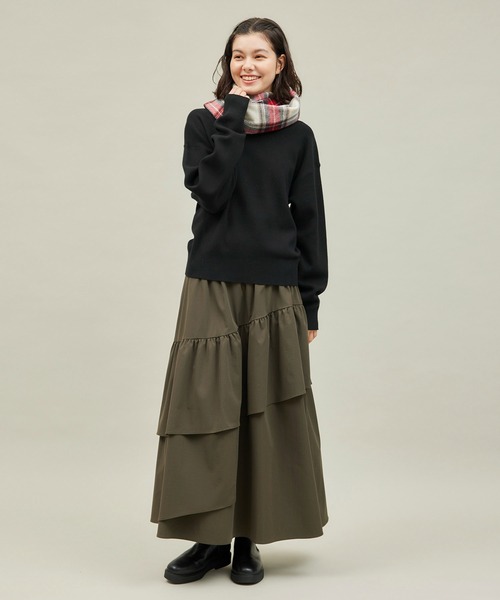 ROPE' PICNIC（ロペピクニック）の「スウェットライクニット（ニット/セーター・レディース・オフホワイト/ブラック/グレー・38）」の18枚目の写真