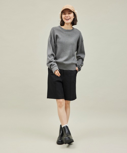 ROPE' PICNIC（ロペピクニック）の「スウェットライクニット（ニット/セーター・レディース・オフホワイト/ブラック/グレー・38）」の21枚目の写真