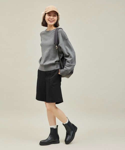 ROPE' PICNIC（ロペピクニック）の「スウェットライクニット（ニット/セーター・レディース・オフホワイト/ブラック/グレー・38）」の22枚目の写真