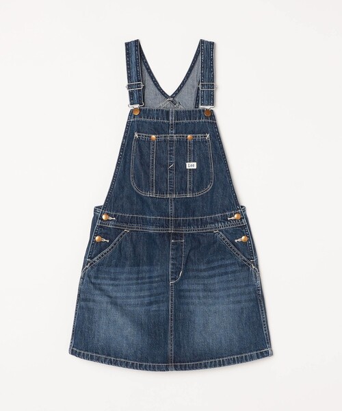 Lee（リー）の「LEE: デニム オーバーオール スカート（スカート・キッズ・ネイビー・130）」の7枚目の写真