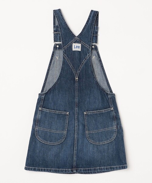 Lee（リー）の「LEE: デニム オーバーオール スカート（スカート・キッズ・ネイビー・130）」の8枚目の写真