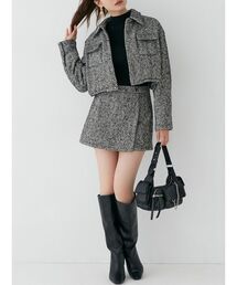 RESEXXY | ヘリンボーンラップスカパン【セットアップ着用可能】(その他パンツ)