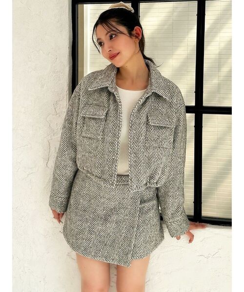 RESEXXY（リゼクシー）の「ヘリンボーンラップスカパン【セットアップ着用可能】（その他パンツ・レディース・グレー/ブラック/ピンク・FREE）」の18枚目の写真