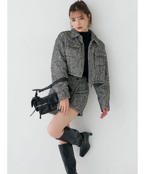 RESEXXY（リゼクシー）の「ヘリンボーンラップスカパン【セットアップ着用可能】（その他パンツ・レディース・グレー/ブラック/ピンク・FREE）」の21枚目の写真