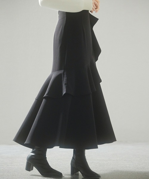 セール【GUCCI】Broderie Anglaise マキシ丈 ティアードスカート AMBIDEX Store 〇80ボイル ピンタック ティアードスカート(F