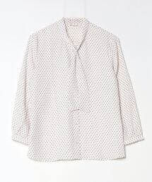 TOKYO SHIRTS | ボウタイ長袖ブラウス ジョーゼット生地 レディース(シャツ/ブラウス)