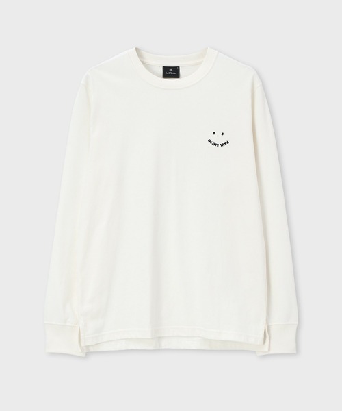 【セール】'Happy' 長袖カットソー / 242503 828RE（Tシャツ/カットソー）｜PS Paul Smith（ピーエスポールスミス）