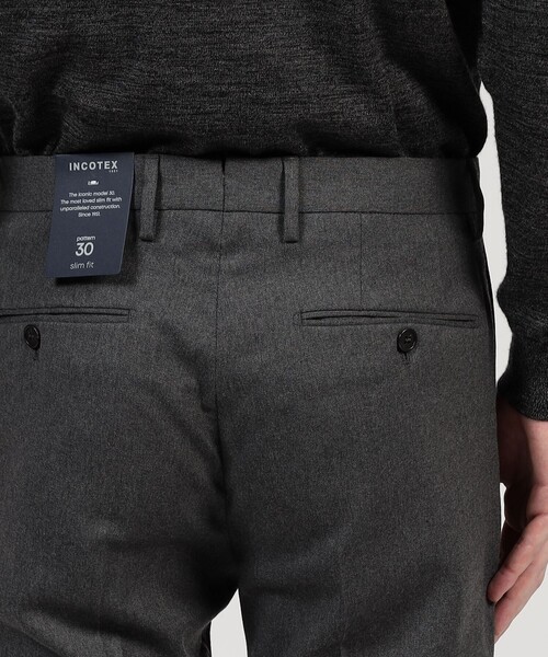 セール】INCOTEX テクノサキソニー スリムスラックス（スラックス