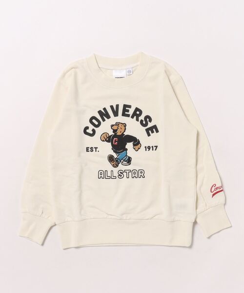 CONVERSE（コンバース）の「CONVERSE/コンバース　キッズ ベアプリントトレーナー（スウェット・キッズ・レッド/チョコ/アイボリー・110cm/120cm/130cm）」の2枚目の写真