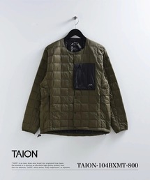 【TAION(タイオン)】〈ユニセックス〉マウンテン クルーネック ライトダウンジャケット