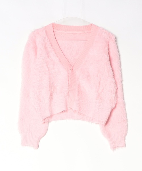 Silly（シリー）の「【ふわふわの手触りが気持ちいい◎】リボンカーディガン（カーディガン/ボレロ・レディース・ブラック/ホワイト/ピンク・FREE）」の17枚目の写真