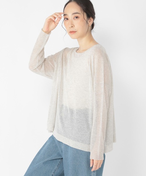 studio CLIP（スタディオクリップ）の「14ゲージコットンシアープルオーバー（ニット/セーター・レディース・ブルー/スモーク/ライトグレー・FREE）」の13枚目の写真