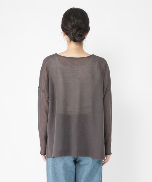 studio CLIP（スタディオクリップ）の「14ゲージコットンシアープルオーバー（ニット/セーター・レディース・ブルー/スモーク/ライトグレー・FREE）」の20枚目の写真