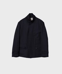 【UJOH HOMME/ウジョーオム】Curve Stand Collar Blouson