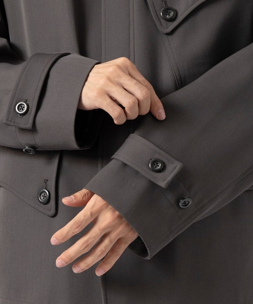 UJOH（ウジョー）の「【UJOH HOMME/ウジョーオム】Curve Stand Collar Blouson（ブルゾン・メンズ・ネイビー/グレー・4）」の16枚目の写真