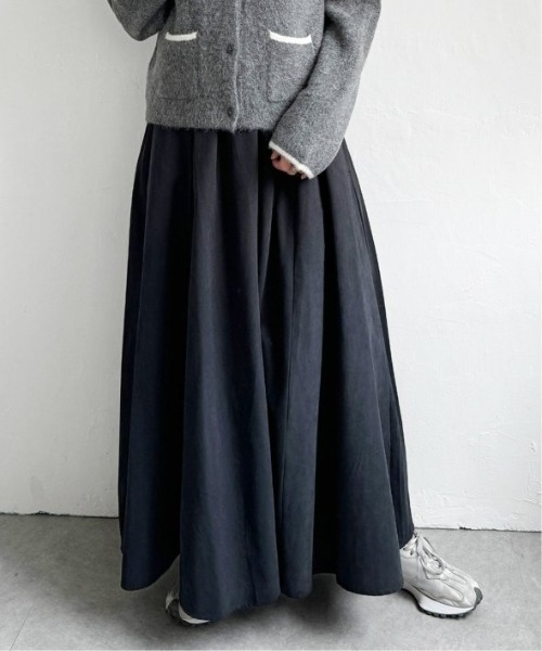 LBC(エルビーシー)の「TNピーチタックギャザースカート(スカート・レディース・チャコールグレー/ブラック/ブルー系その他/その他23・M)」の3枚目の写真