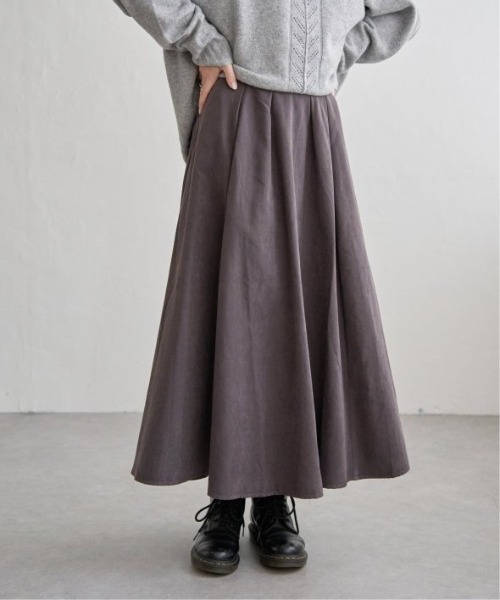 LBC(エルビーシー)の「TNピーチタックギャザースカート(スカート・レディース・チャコールグレー/ブラック/ブルー系その他/その他23・M)」の5枚目の写真