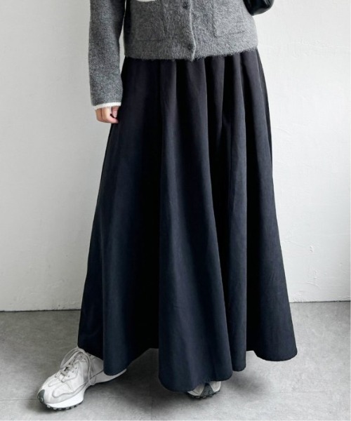 LBC(エルビーシー)の「TNピーチタックギャザースカート(スカート・レディース・チャコールグレー/ブラック/ブルー系その他/その他23・M)」の6枚目の写真