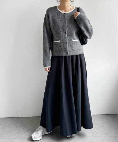 LBC(エルビーシー)の「TNピーチタックギャザースカート(スカート・レディース・チャコールグレー/ブラック/ブルー系その他/その他23・M)」の10枚目の写真