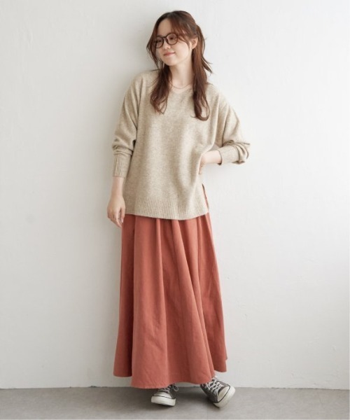 LBC(エルビーシー)の「TNピーチタックギャザースカート(スカート・レディース・チャコールグレー/ブラック/ブルー系その他/その他23・M)」の9枚目の写真