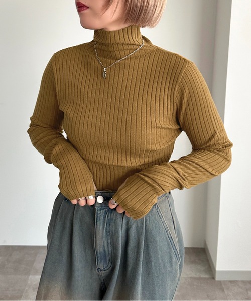 セール】タートルネックフィンガーホールニット【ZOZOTOWN限定アイテム セール】タートルネックフィンガーホールニット【ZOZOTOWN限定アイテム