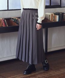 earth music&ecology（アースミュージックアンドエコロジー）の「サイドバックルプリーツスカート（スカート・レディース）」