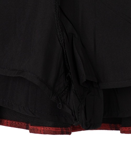 dispark(ディスパーク)の「DISPARK/チェック切替プリーツミニスカパン(スカート・レディース・ブラウン/レッド・FREE)」の15枚目の写真