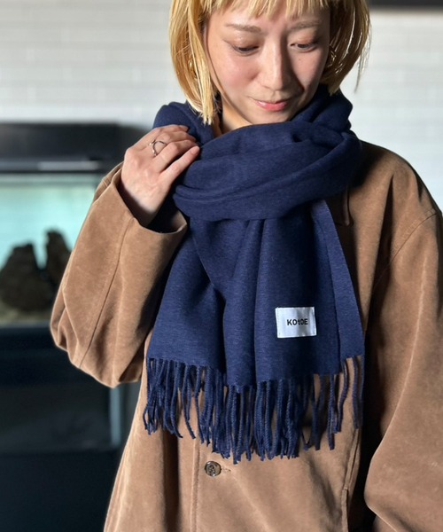 セール】【UNISEX】 16色展開 ソフトタッチ カラーマフラー 無地
