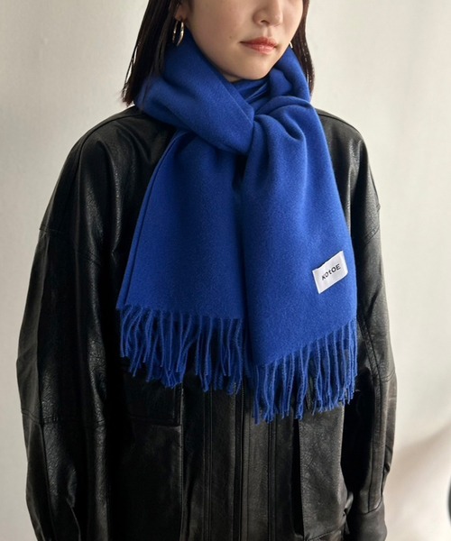 UNISEX】 16色展開 ソフトタッチ カラーマフラー 無地（マフラー