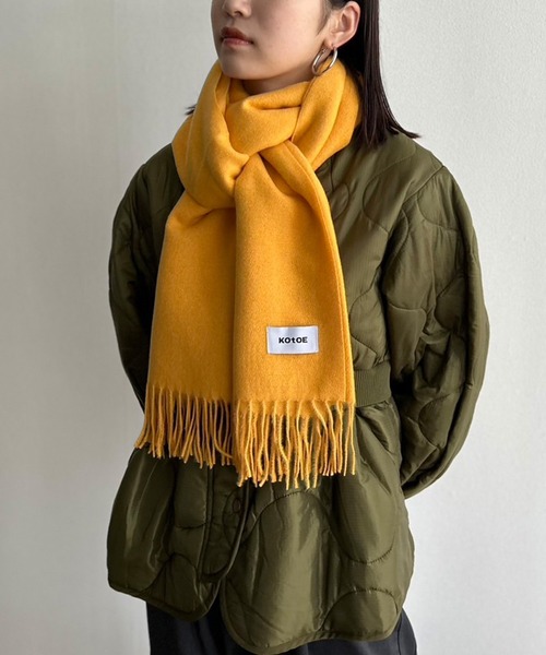 Kotoe(コトエ)の「【UNISEX】 16色展開 ソフトタッチ カラーマフラー 無地(マフラー・レディース・ピンク/ブラック/ワイン/カーキ/ブルー/ダークグリーン/グレー/グリーン/レッド/ブラウン/ホワイト/オレンジ/イエロー/モカ/ベージュ/ネイビー・FREE)」の17枚目の写真