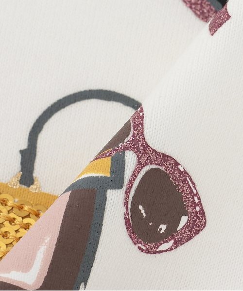 kate spade new york kids(ケイトスペードニューヨーク)の「トドラー エッセンシャル長袖Tシャツ(Tシャツ/カットソー・キッズ・オフホワイト/ブラック・120cm/130cm/110cm/100cm/90cm)」の7枚目の写真