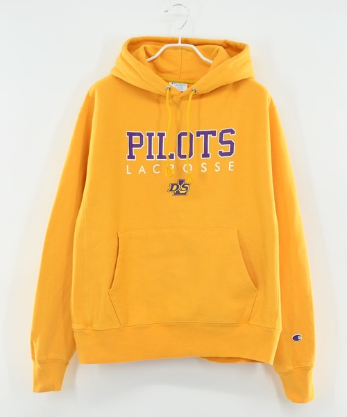 【ヴィンテージ古着】Champion “PILOTS LACROSSE” リバースウィーブパーカー