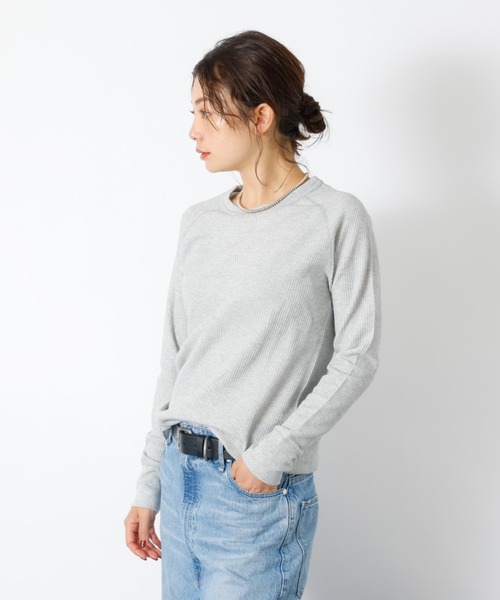JEMORGAN（ジェーイーモーガン）の「【JEMORGAN / ジェーイーモーガン】ワッフルラグランロンＴ / パック入り / 長袖 Tシャツ / 無地（Tシャツ/カットソー・レディース・ブラック/グレー/ネイビー/ホワイト・フリー）」の13枚目の写真