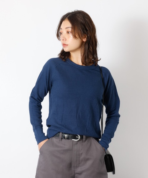 JEMORGAN（ジェーイーモーガン）の「【JEMORGAN / ジェーイーモーガン】ワッフルラグランロンＴ / パック入り / 長袖 Tシャツ / 無地（Tシャツ/カットソー・レディース・ブラック/グレー/ネイビー/ホワイト・フリー）」の16枚目の写真