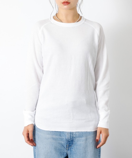 JEMORGAN（ジェーイーモーガン）の「【JEMORGAN / ジェーイーモーガン】ワッフルラグランロンＴ / パック入り / 長袖 Tシャツ / 無地（Tシャツ/カットソー・レディース・ブラック/グレー/ネイビー/ホワイト・フリー）」の20枚目の写真