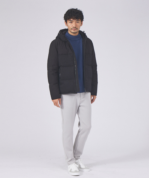 ABAHOUSE GRAY(アバハウスグレイ)の「【定番】畦編み モックネック ニット(ニット/セーター・メンズ・グレー/グレイッシュブルー/ホワイト/グリーン/ネイビー/オレンジ/ベージュ/ブラック・46/48)」の11枚目の写真