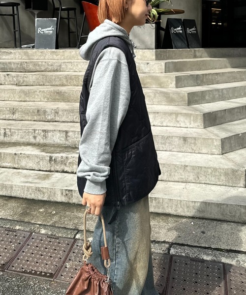 GEVACO（ゲバコ）の「【GEVACO】キルティングショートベスト（ベスト・メンズ・ブラック/カーキ/グレー・SMALL/MEDIUM）」の7枚目の写真