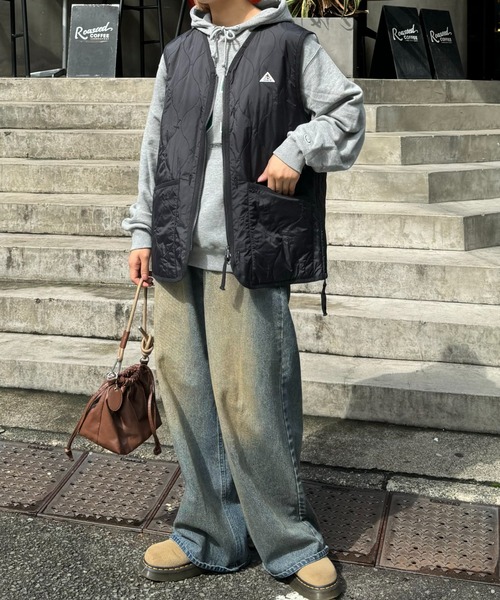 GEVACO（ゲバコ）の「【GEVACO】キルティングショートベスト（ベスト・メンズ・ブラック/カーキ/グレー・SMALL/MEDIUM）」の8枚目の写真